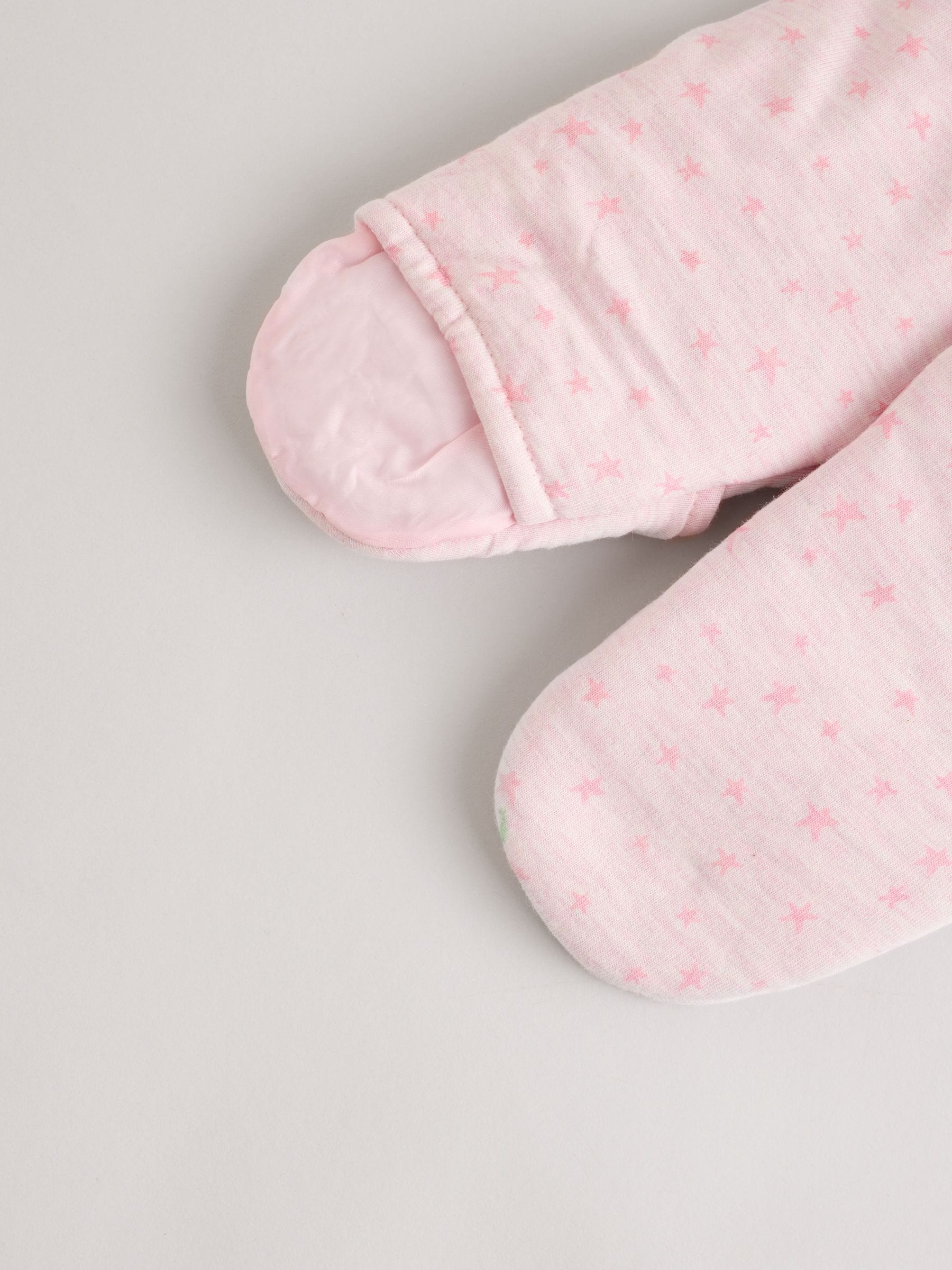 Roze - Comfortabele baby jersey gewatteerde all-in-one omslagdoek (0 - 18 mnd)