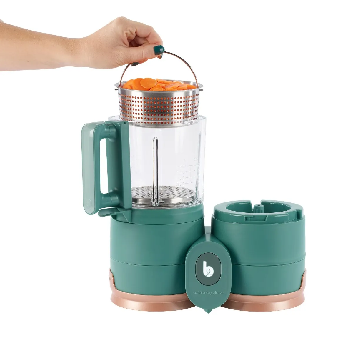 Babymoov Station Repas Duo Nutribaby en Vitre - Vert