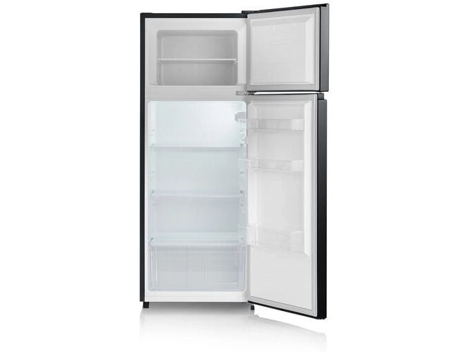 Severin Kühlschrank DT 8762 Schwarz, Rechts, Wechselbar Kühlschrank mit Gefrierfach