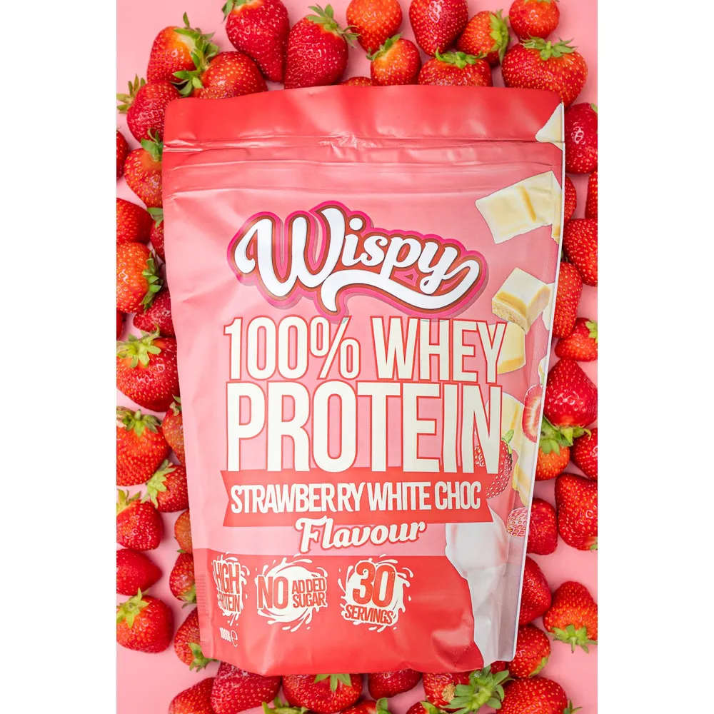 Wispy Whey Strawberry White Chocolate - 1000 g.
