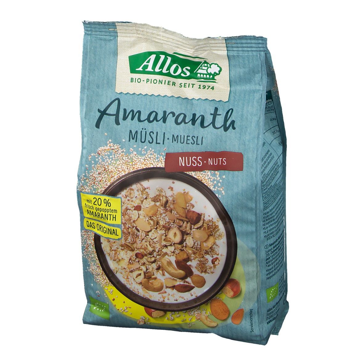 Bio Amaranth MÜSLI, Nuss