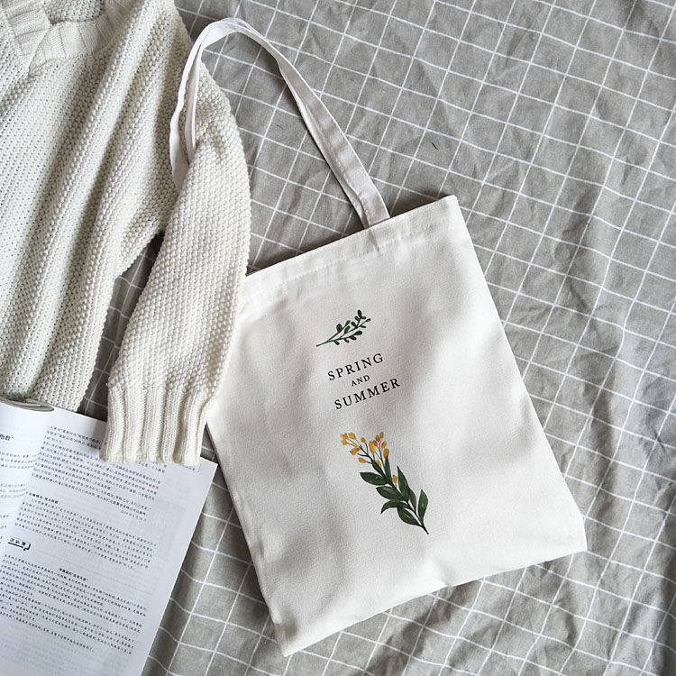Basaran - Canvas tas met bloemenprint