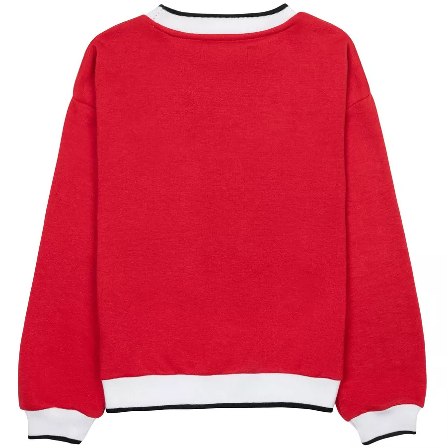 MINOTI Sweatshirt mit Paillettenstern Rot