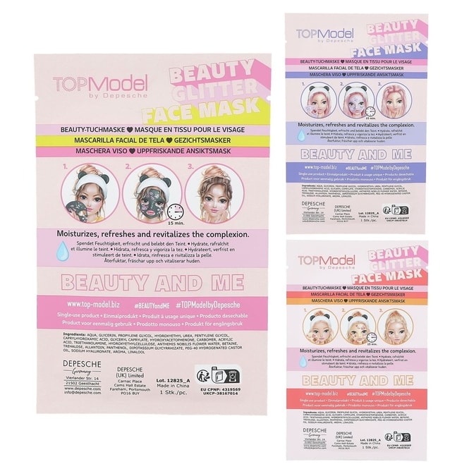 TOPModel - BEAUTY and ME - Glitzer Gesichtsmaske - 1 Stück