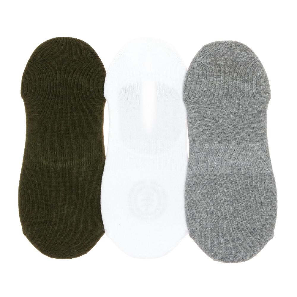 Element X3 paires de Chaussettes Vert/Blanc/Gris Homme Element Rise Athlet