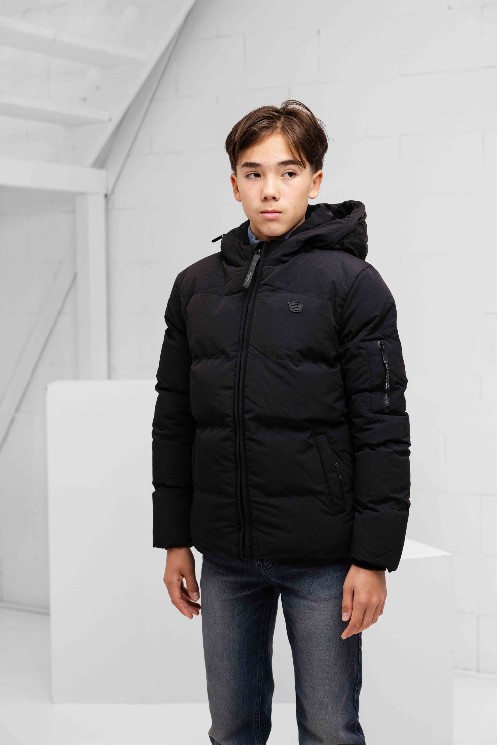 Ballin Amsterdam Puffer Winterjas Kids Zwart