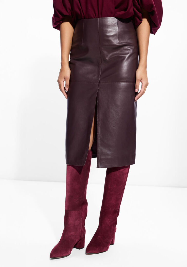 bruine vanessa bruno midirok felindra jupe