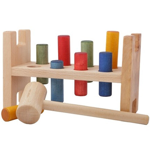 wooden story hamerbank - regenboog
