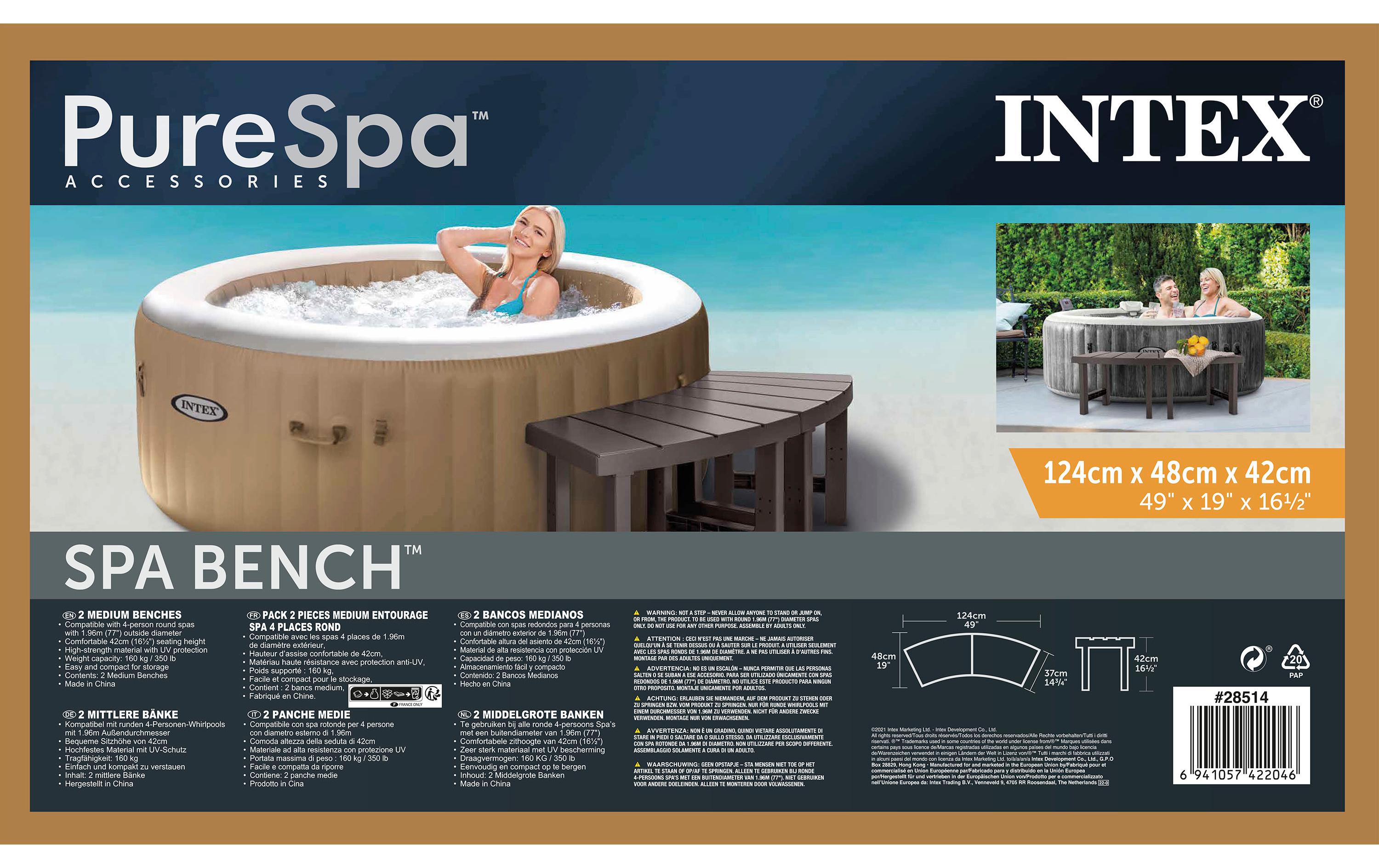 Whirlpool-Sitzbank Set, 2 x Medium<br>Sitzbank-Set für runde Whirlpools / Spa