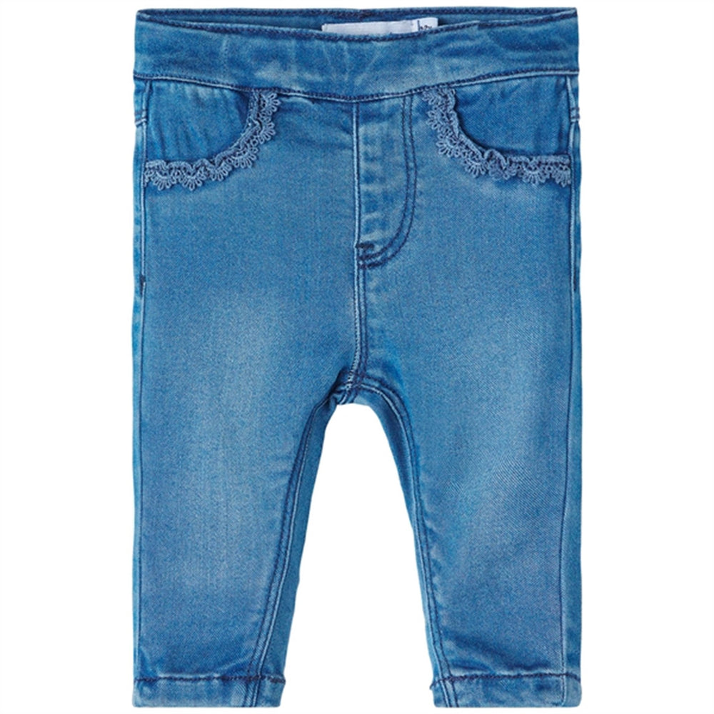 Medium Blue Denim Salli Slim Leggings