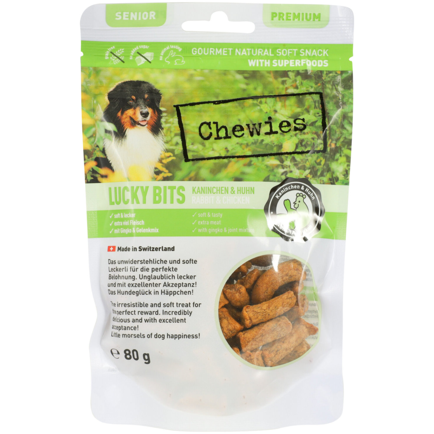 Chewies Hundesnack Lucky Bits Kaninchen & Huhn Senior