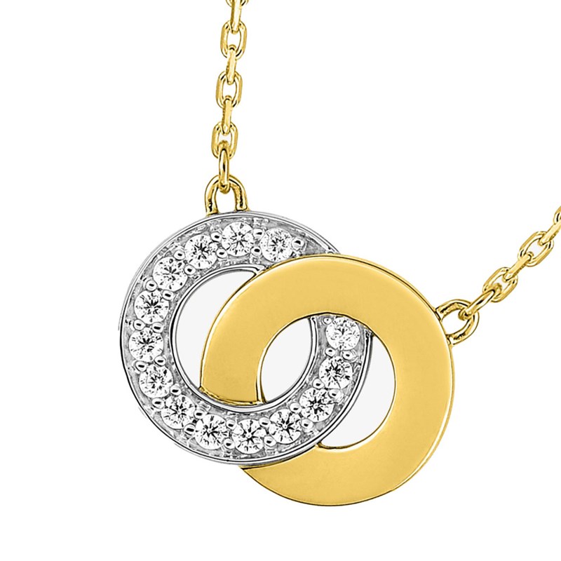 Collier Femme - Oxyde de zirconium - Or 18 Carats - Longueur : 42 cm