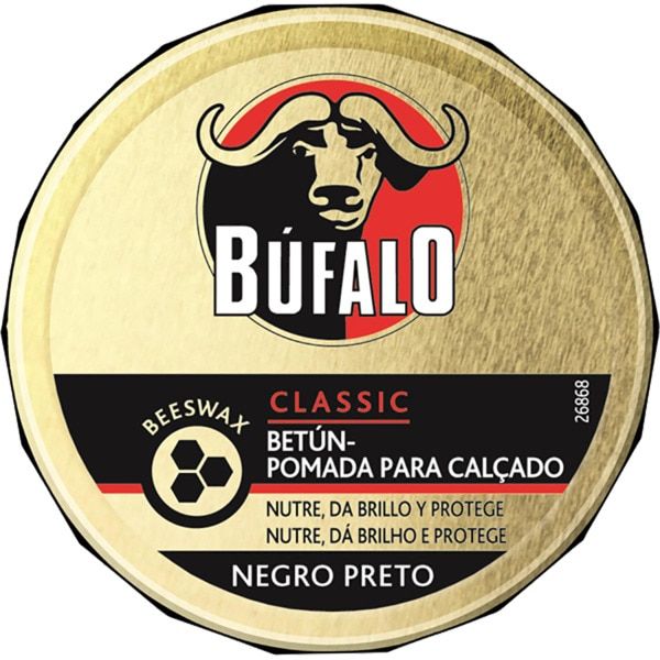 Búfalo Pomada para Calçado Preta (75mL)
