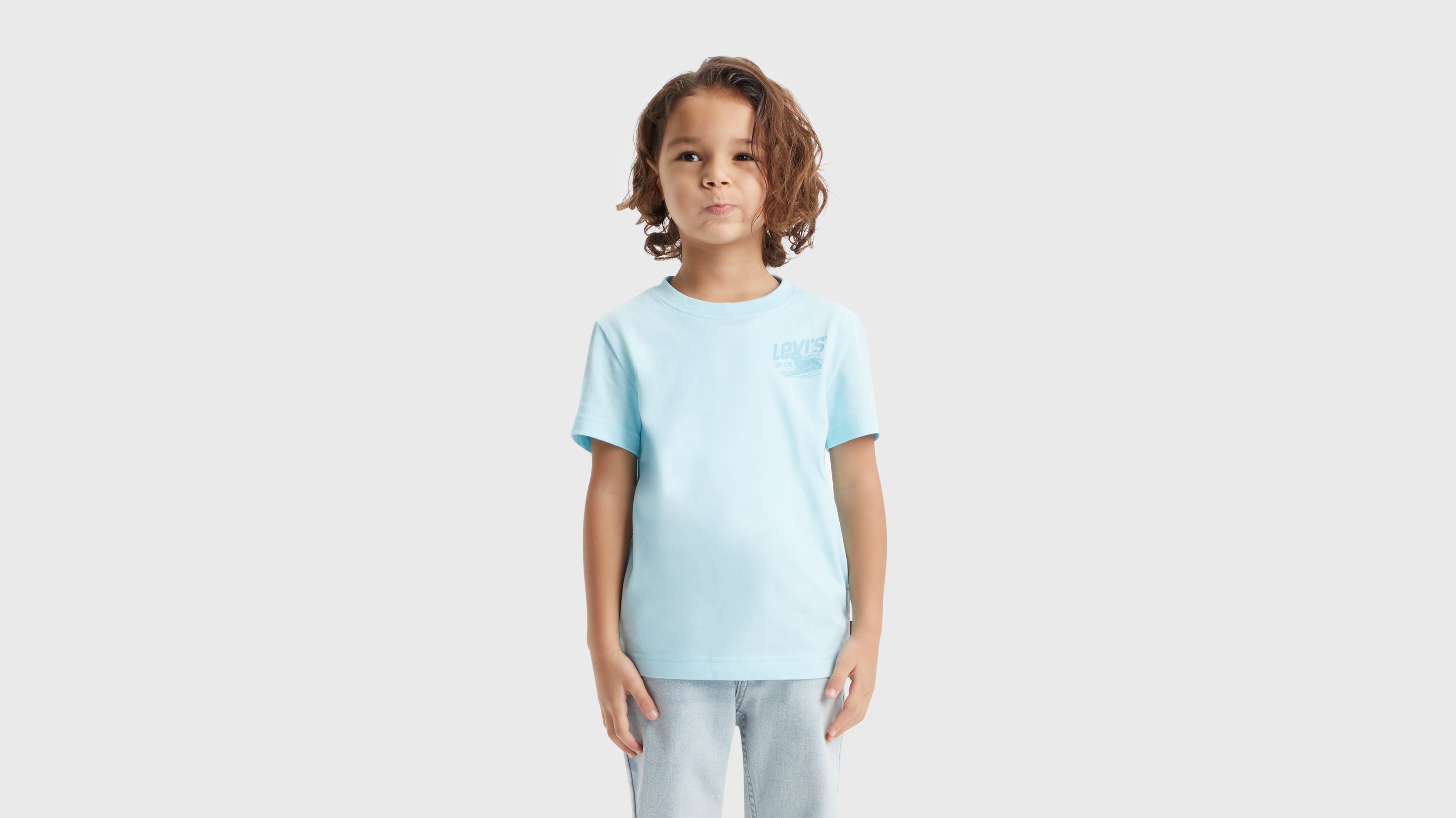 Enfant t-shirt Surfing Dachshund - Clearwater - Bleu