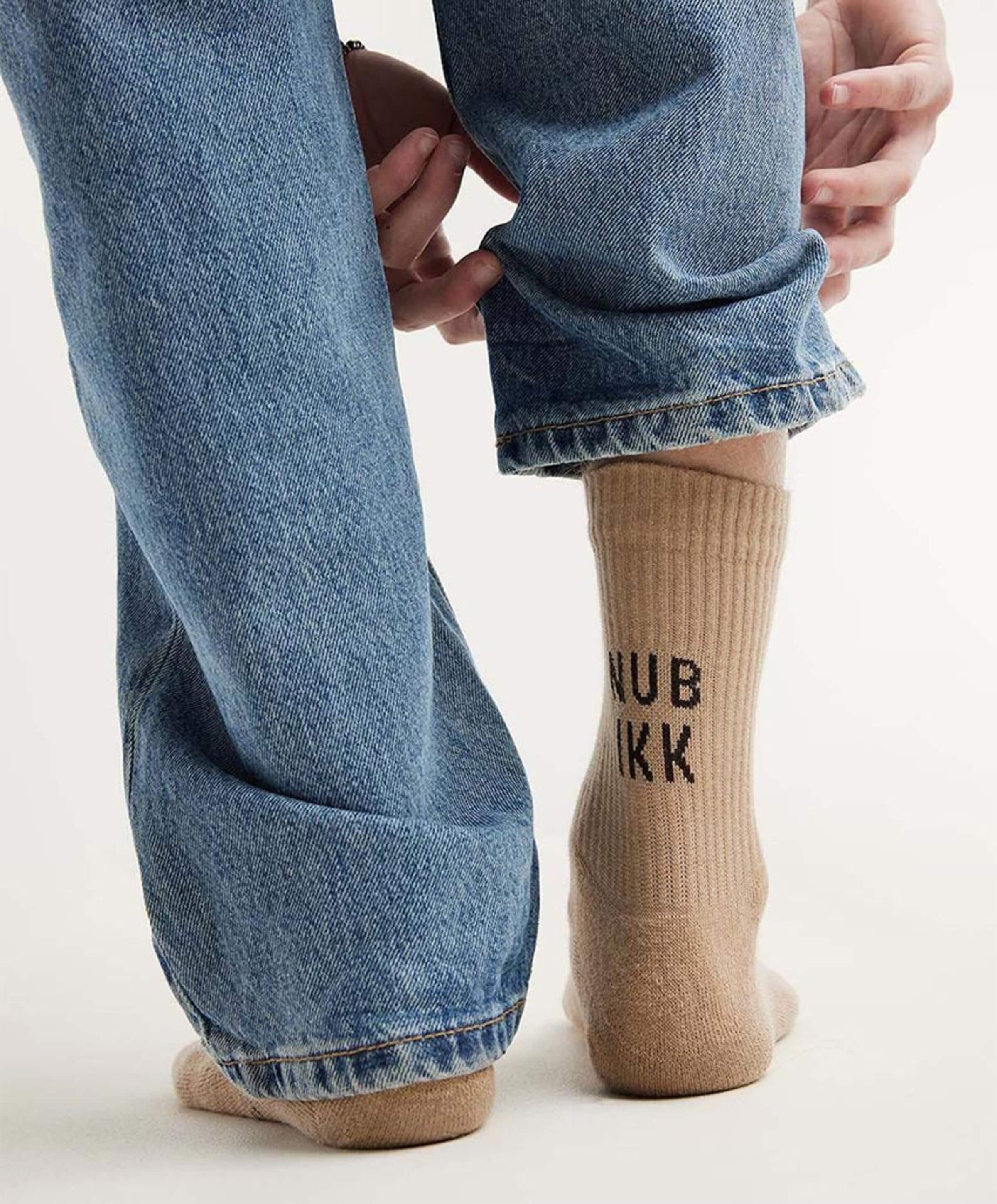 Nubikk Heren sokken beige