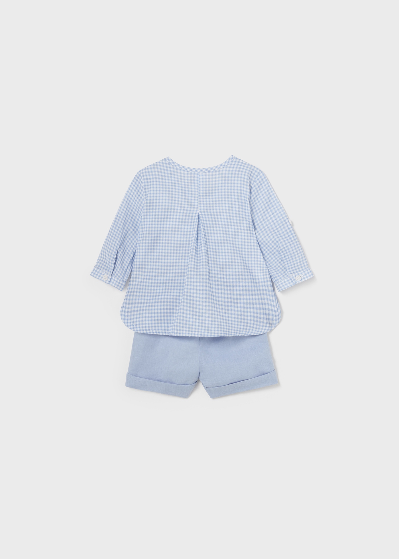 Conjunto River de 2 peças xadrez vichy para recém-nascido