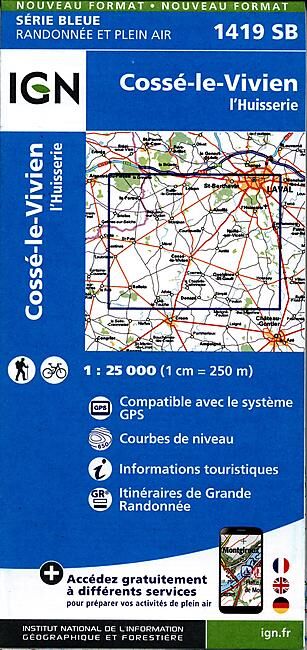 IGN - 1419 SB COSSE LE VIVIEN L HUISSERIE 1 25 000