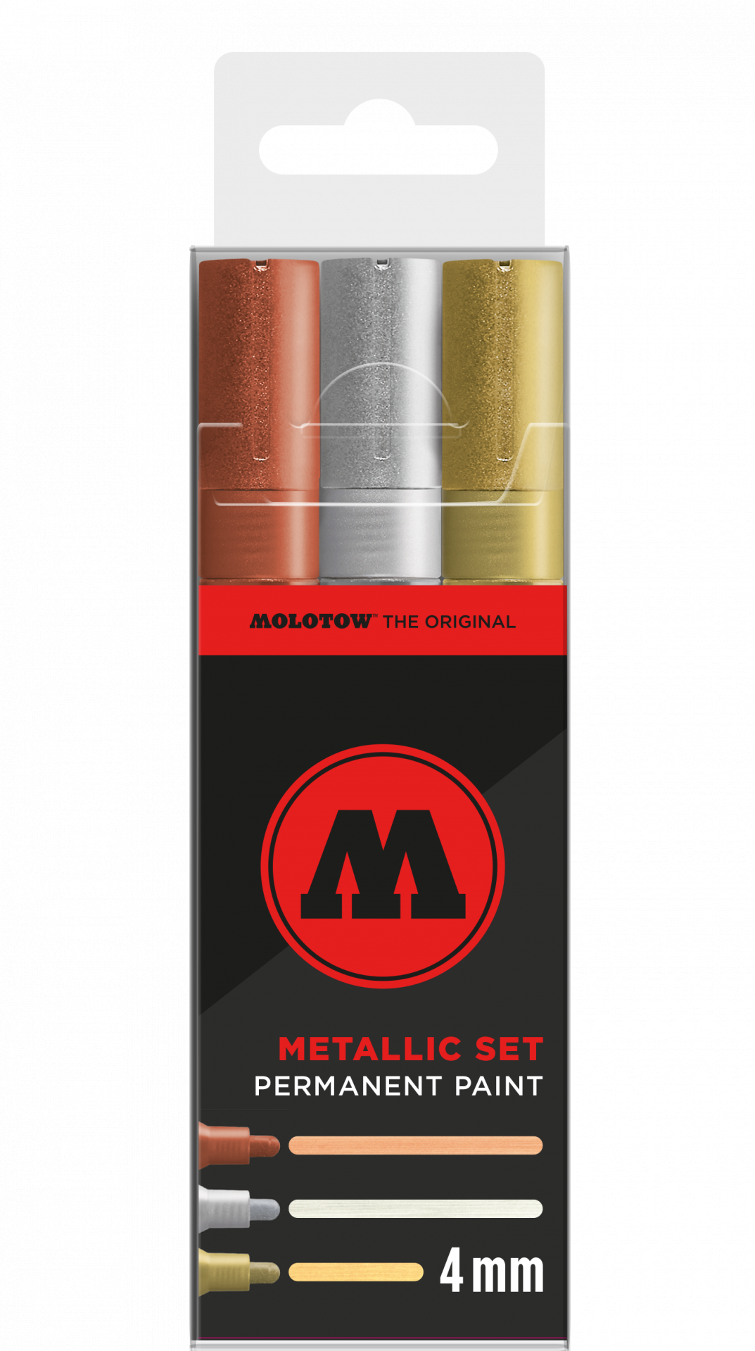 Molotow Permanent Paint Marker 220PP Metallic, Set
