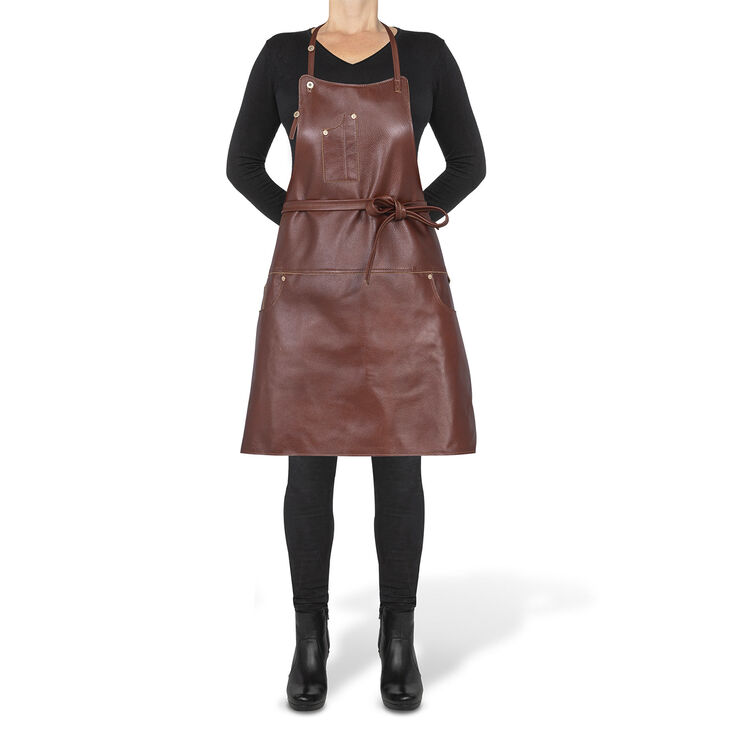 DutchDeluxes Five Pockets Apron, Slim Fit, Full Grain Leather Classic Bro Classic brown