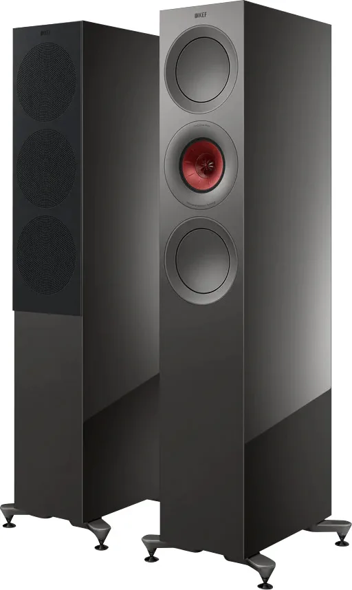 KEF R7 Meta Gris Titane (la paire) Enceintes colonne