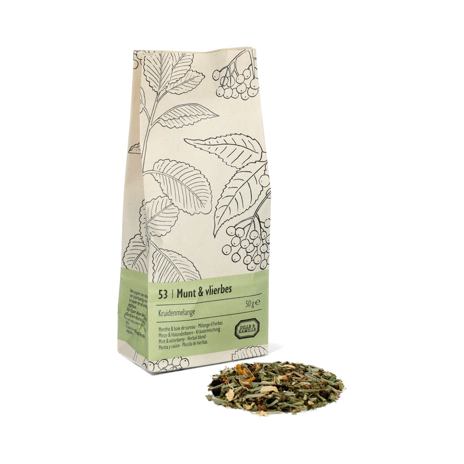 Munt & vlierbes, Kruidenmelange, 50 g
