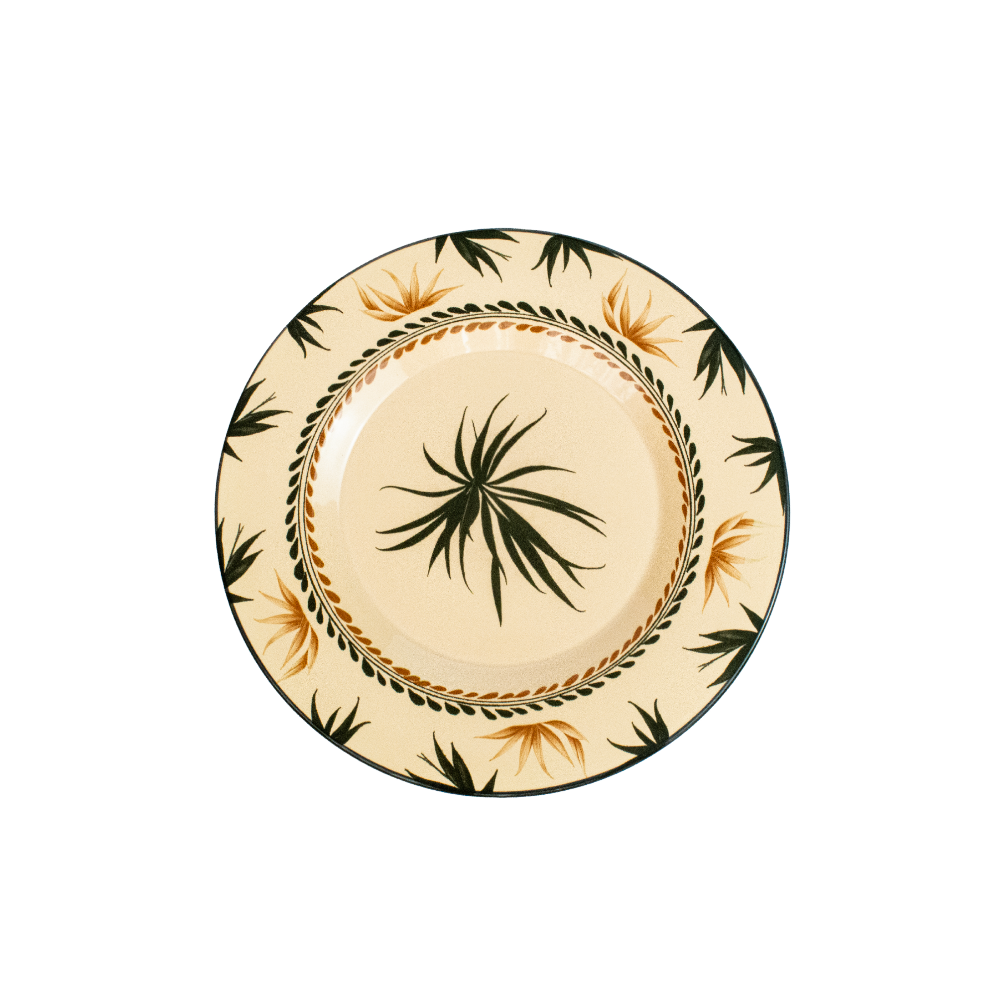 Assiette plate en céramique « Ramas Crema » (lot de 4)
