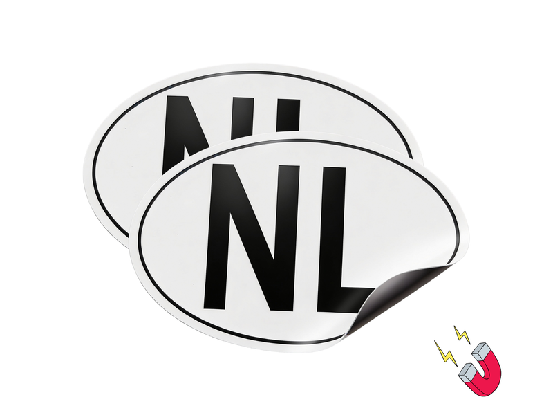 AutoXtreme Landcode NL mageneet sticker - Set van 2