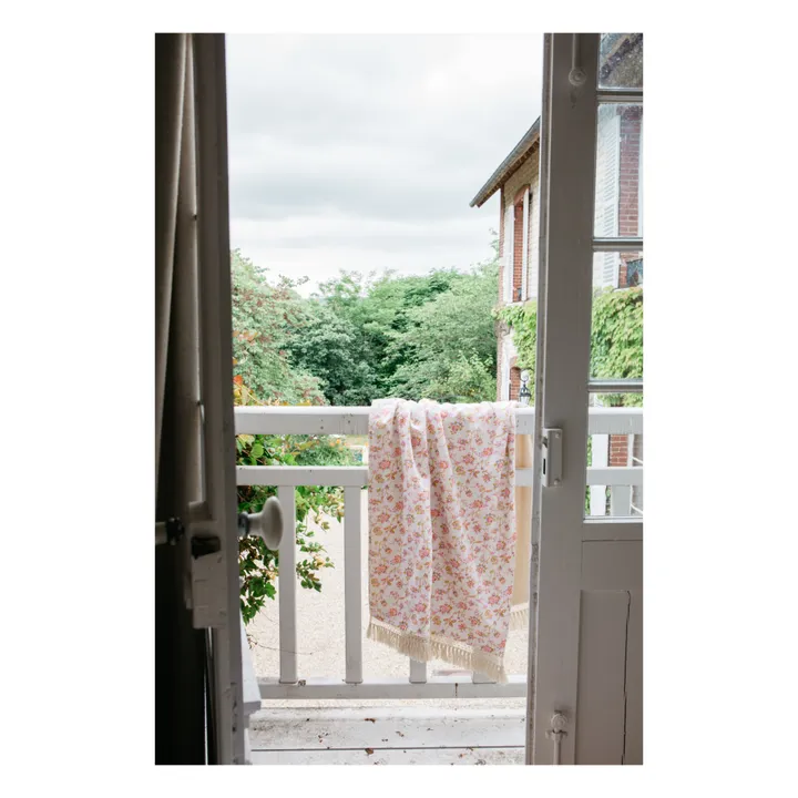 Louise Misha Serviette de plage Lana en coton bio | Crème