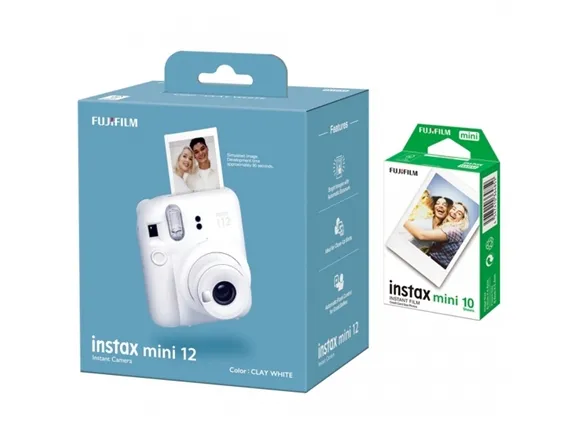 Aparat cyfrowy Fujifilm Fujifilm Instax Mini 12, clay white   film