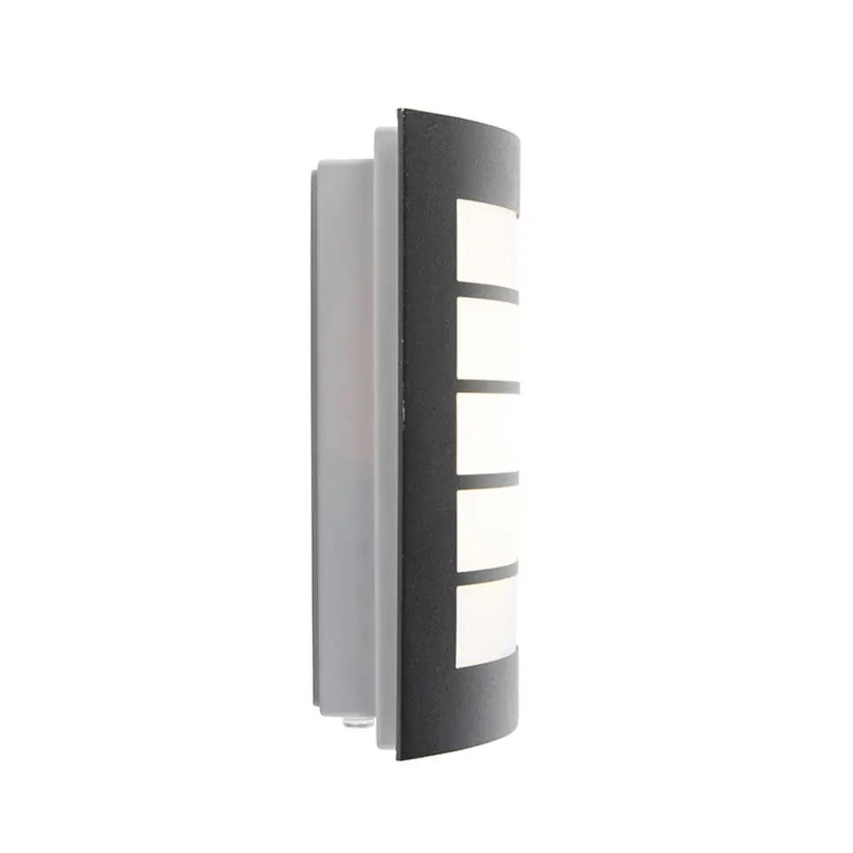Qazqa buitenlampen met sensor miro zwart e27