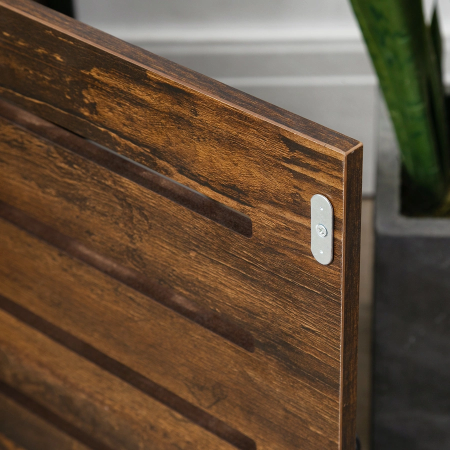 HOMCOM Nachttischschrank mit Schublade braun