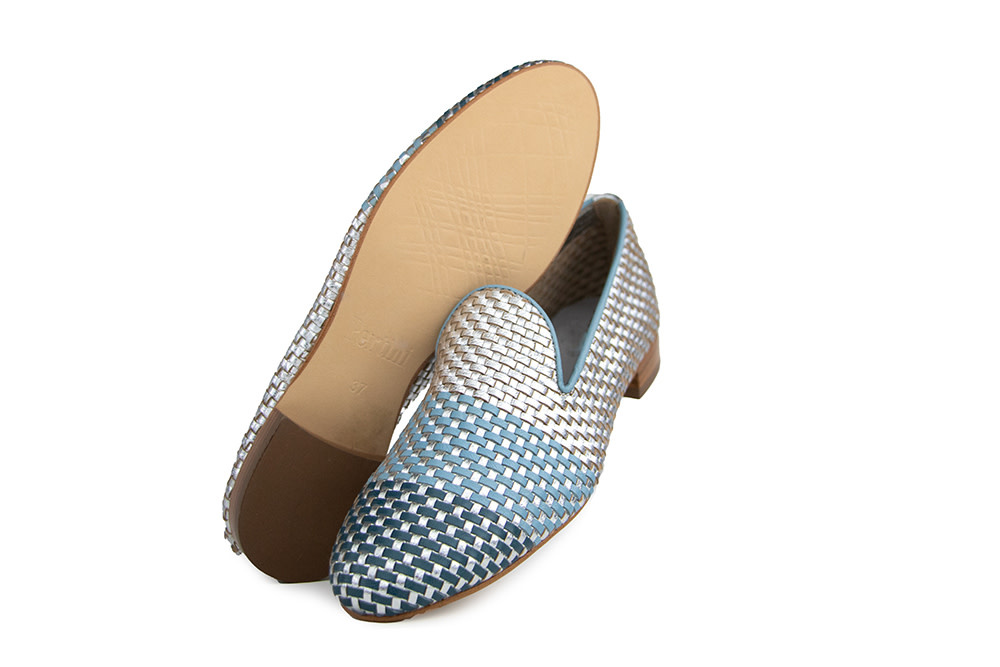 Pertini Loafer Escalera Silver Vlecht
