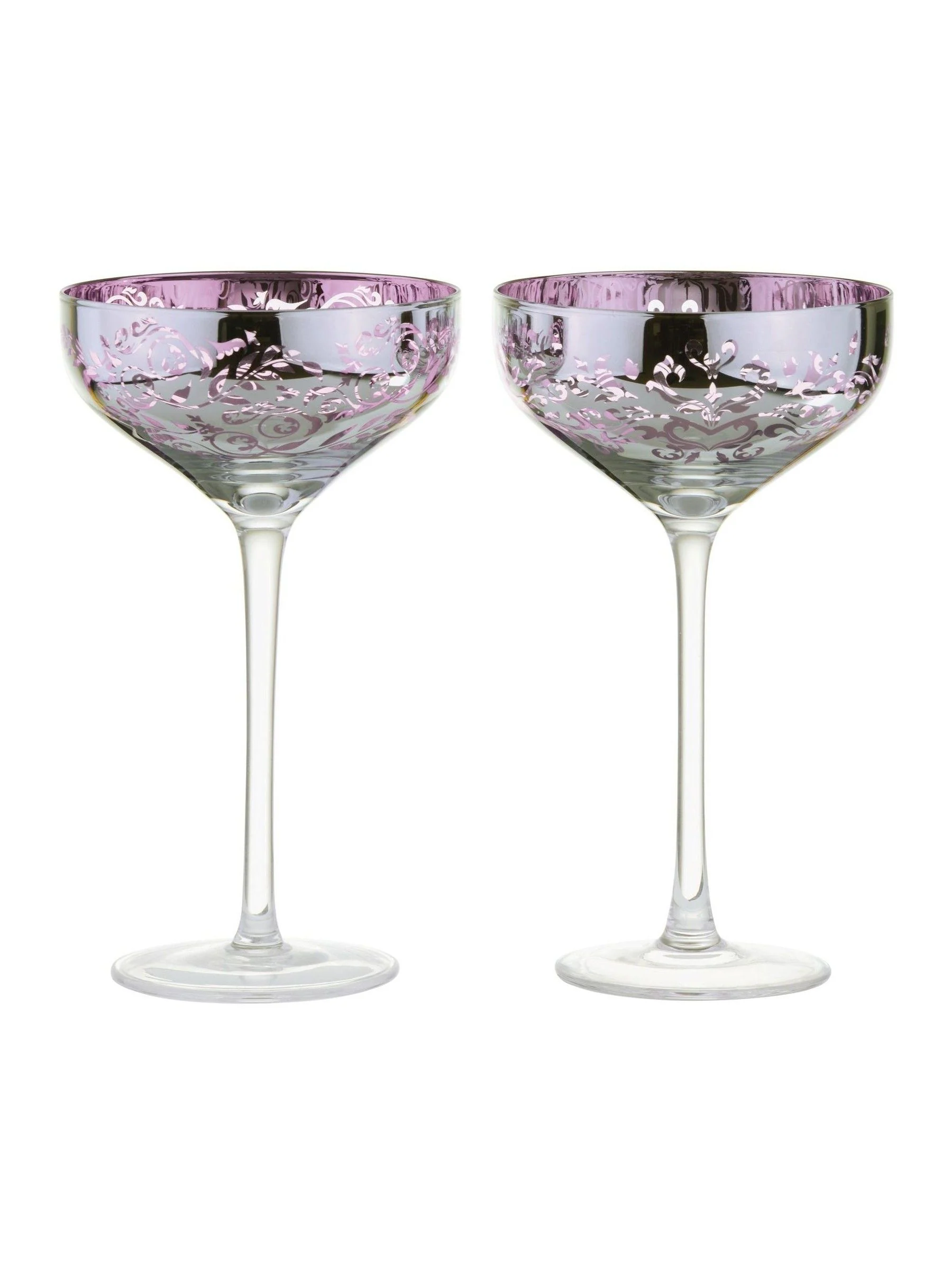 Artland Set of 2 Filigree Champagne Saucers