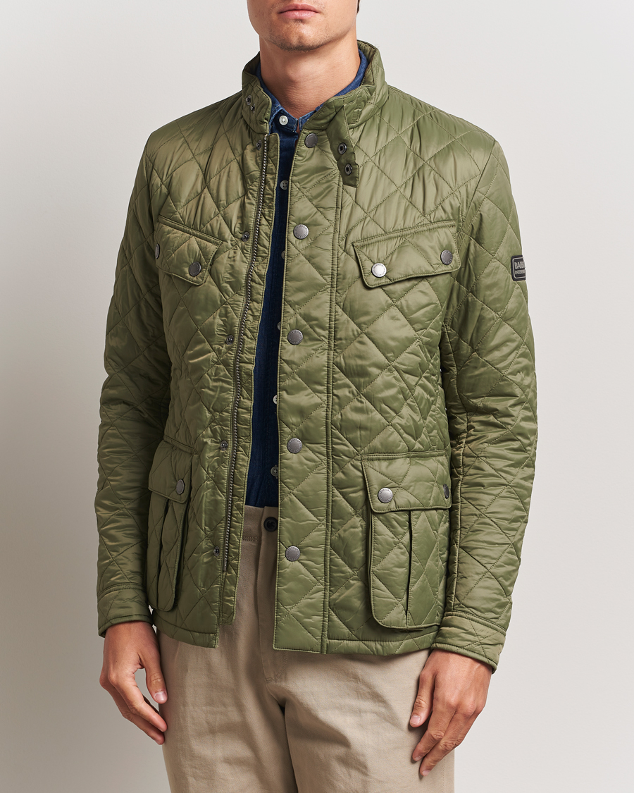 Barbour International Ariel Quilted Jacket Light Moss