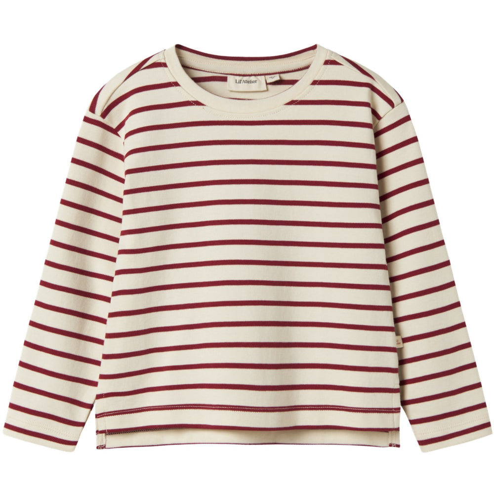 Køb Lil'Atelier Turtledove Red Dahlia Nmflimia Ls Loose Top Lil