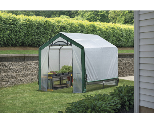 ShelterLogic foliekas inclusief stormankers 180 x 240 cm wit-groen