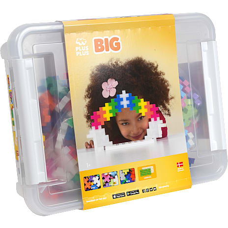 Plus Plus BIG Storage Box Mix - 200 dele