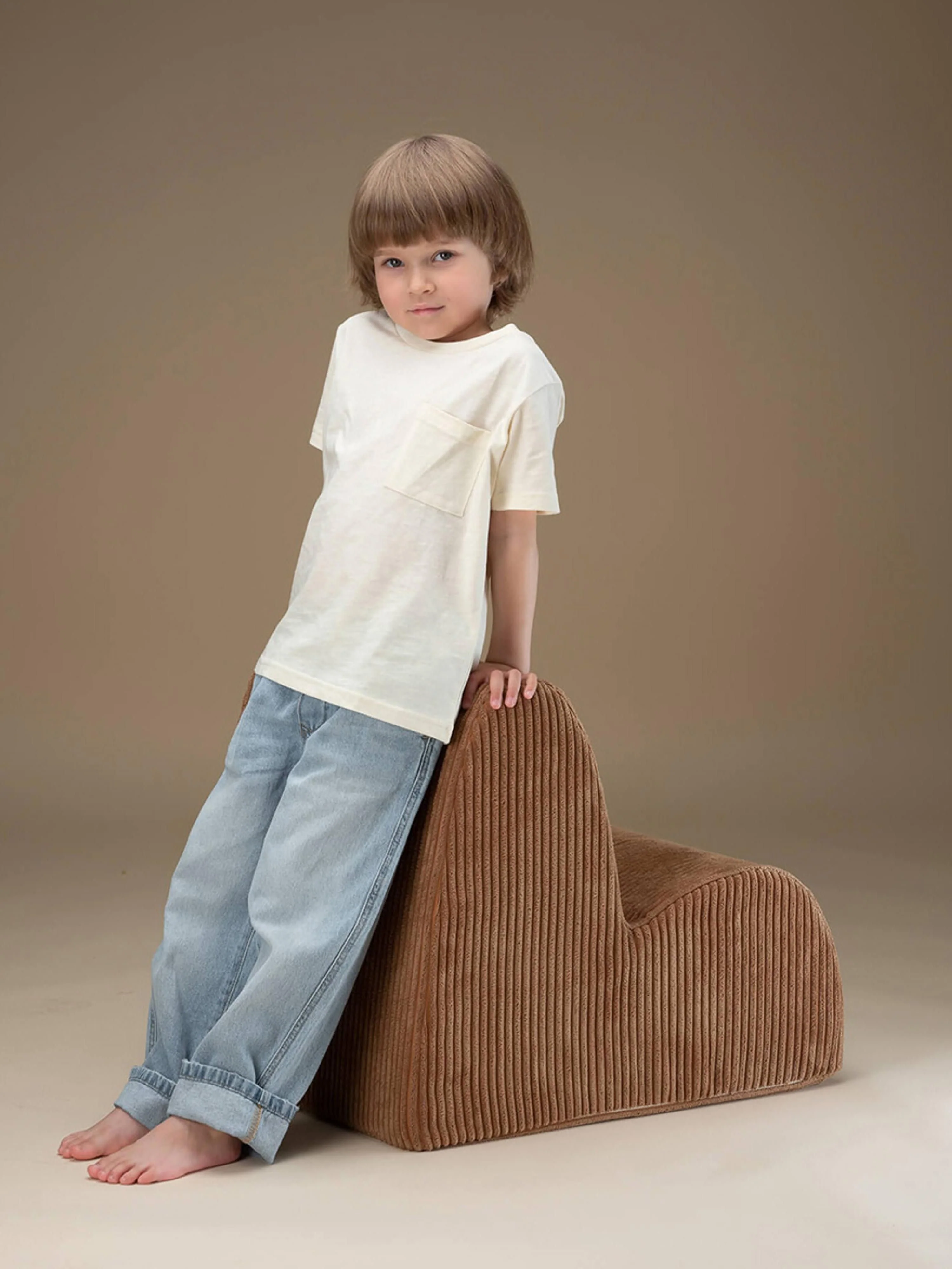 Kinderarmstoel Cloud van corduroy