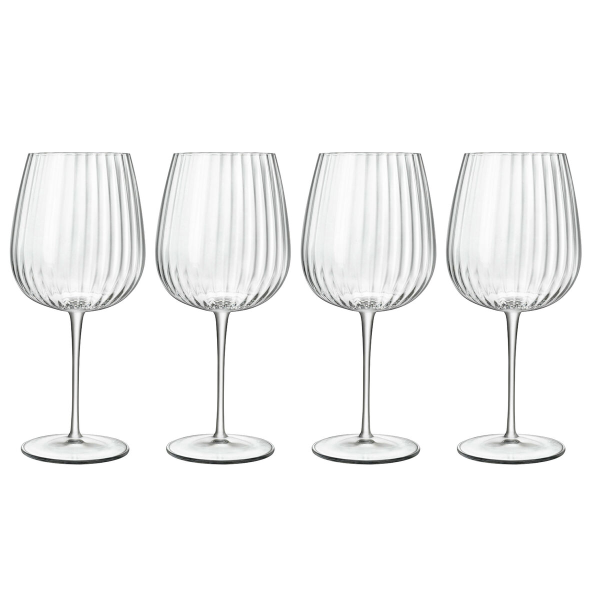 Luigi Bormioli Optica Burgundy ginglass 4-pakning