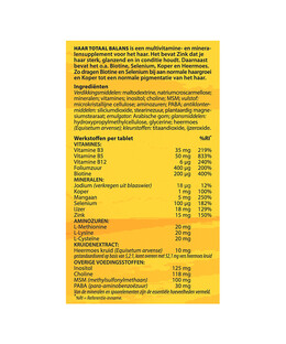 Bloem Haar Totaal Balans Tabletten 60TB