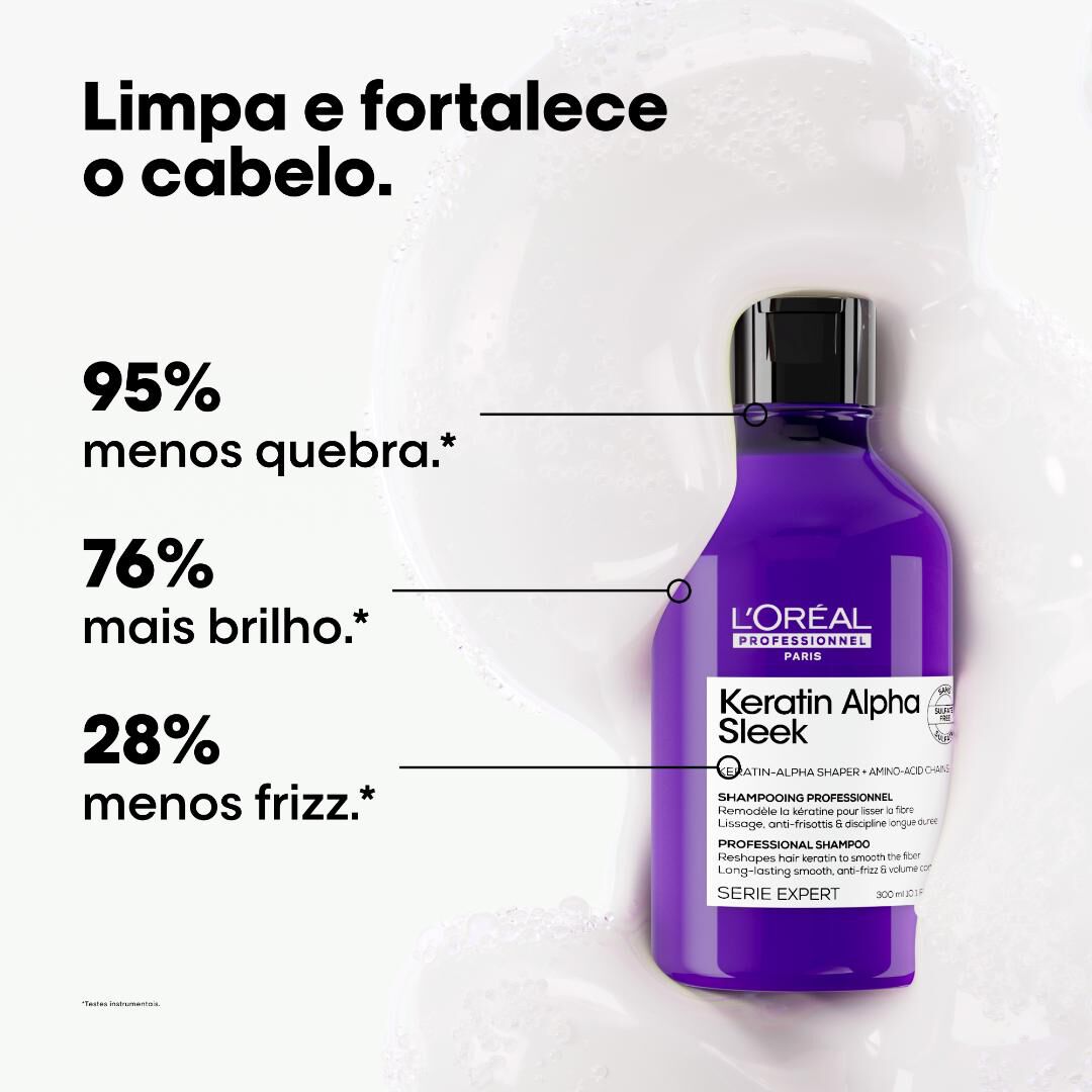 SERIE EXPERT Champô Keratin Alpha Sleek - 300ml