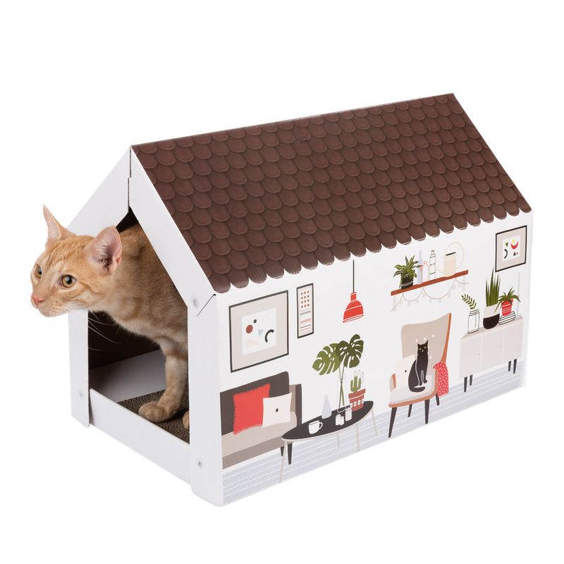 Maisonnette Home XL Hiver avec griffoir