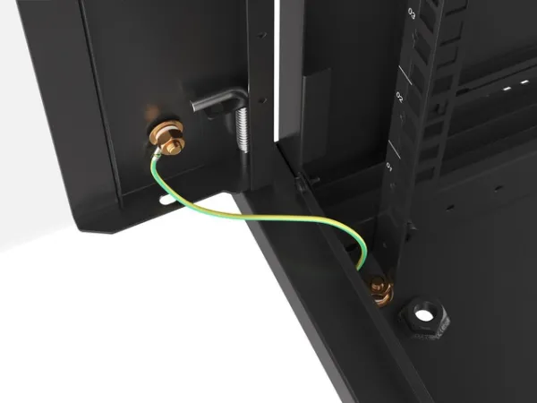 Lanberg - Rack kabinet - vægmonterbar - sort, RAL 9004 - 27U - 19