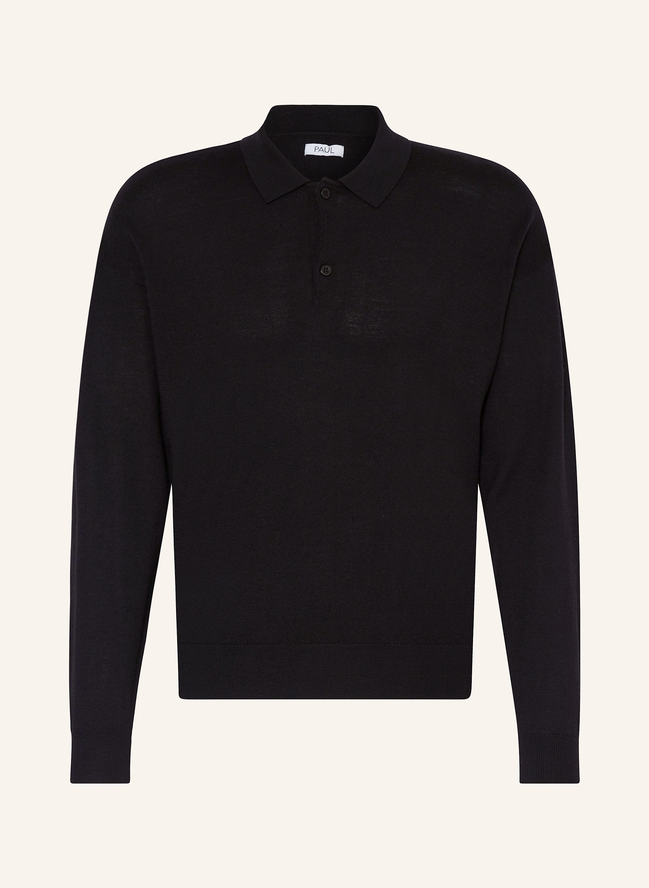 PAUL Strick-Poloshirt aus Merinowolle