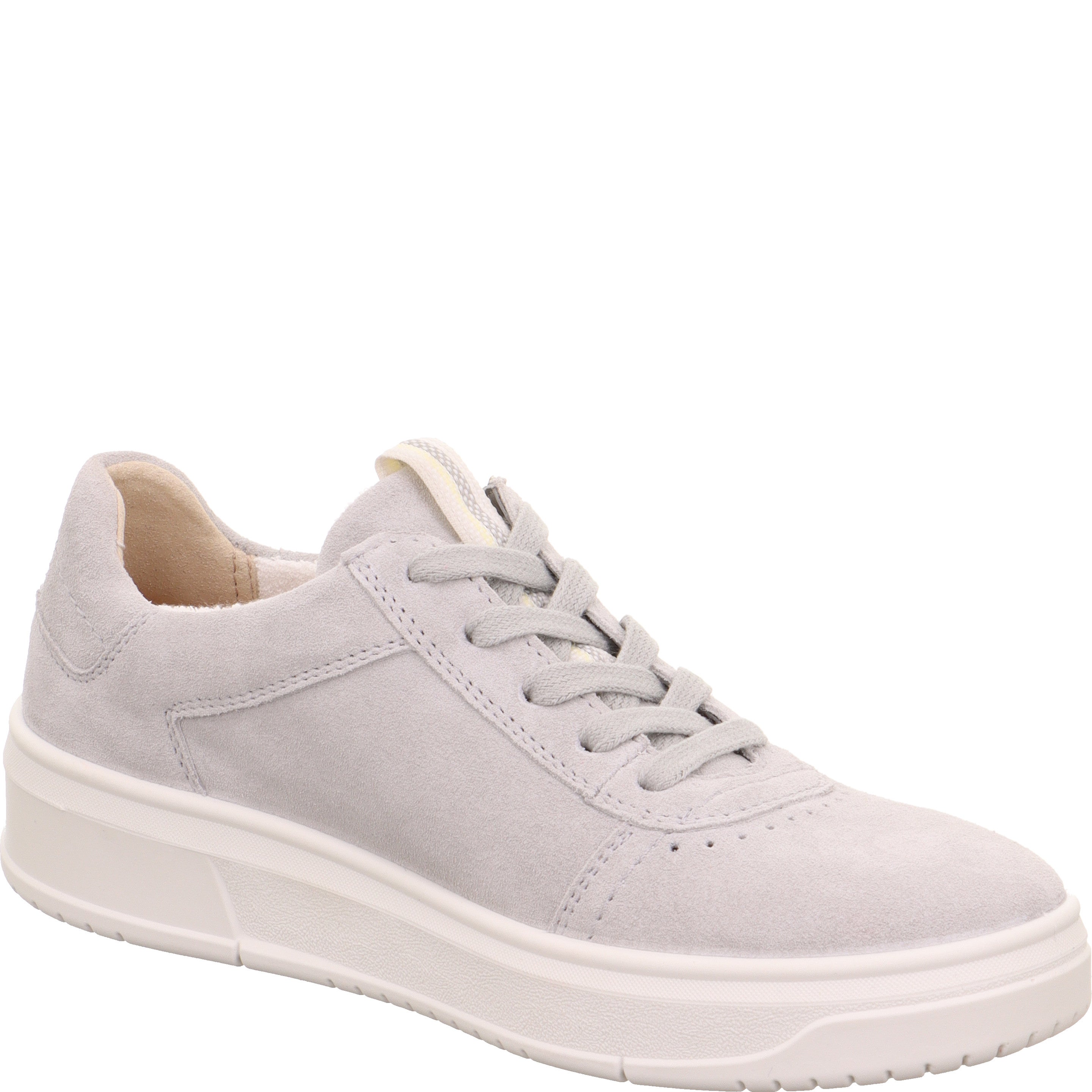 legero REJOISE Damen  Sneaker low mit Reißverschluss - Farbe: Aluminio - Größe: 4.5