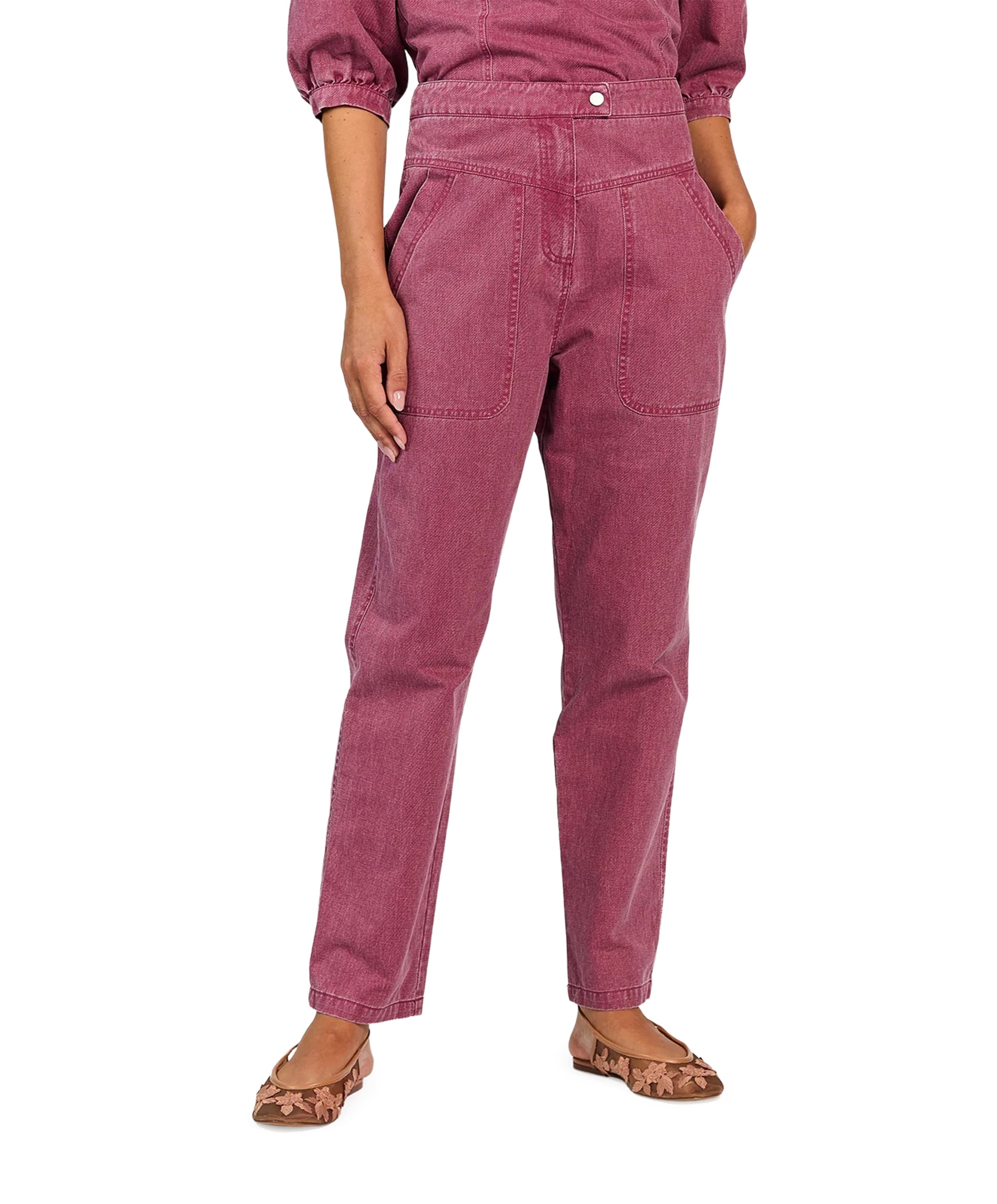Aaiko ALEXA TWILL CO 555 dames jeans roze