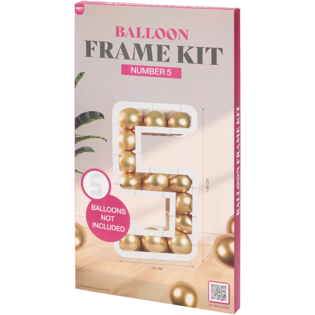 Cijferballonnen frameset 80 cm | diverse varianten