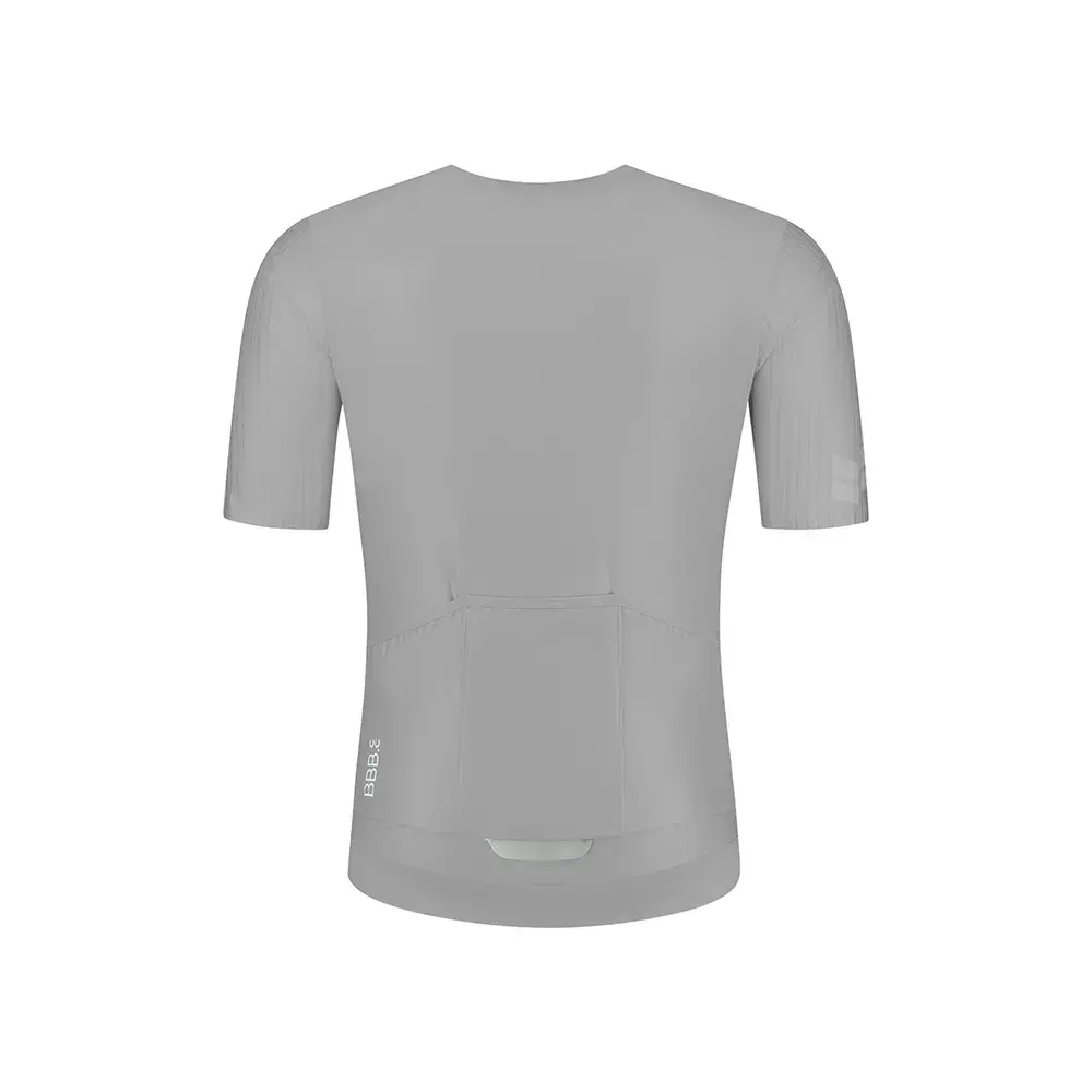 BBB Cycling BBW-406 AeroTech Fietsshirt Korte Mouwen Lichtgrijs Heren