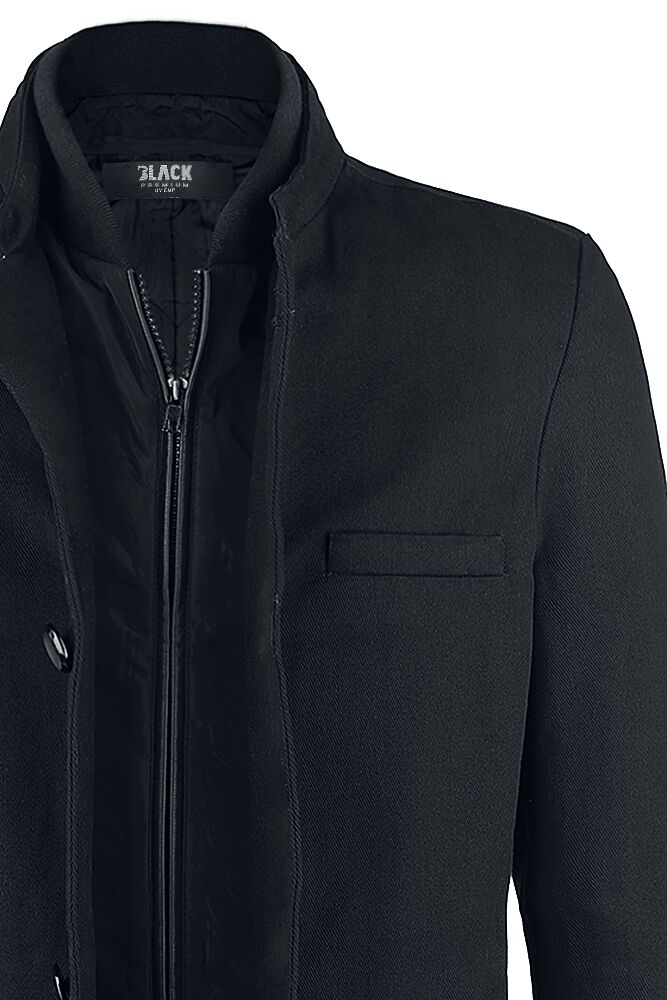 Manteau Boutonné | Black Premium by EMP Manteau court