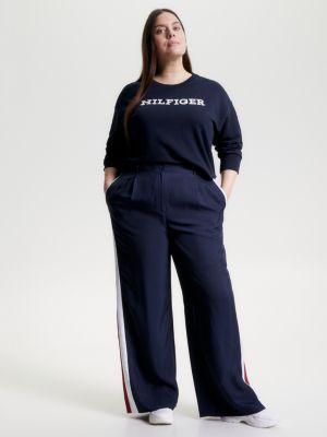 Moletom Curve Hilfiger Monotype com bordado